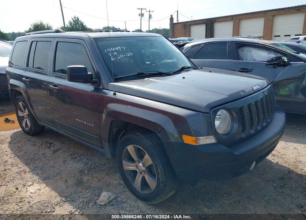 2017 JEEP PATRIOT HIGH ALTITUDE 4X4 VIN: 1C4NJRFB9HD194497