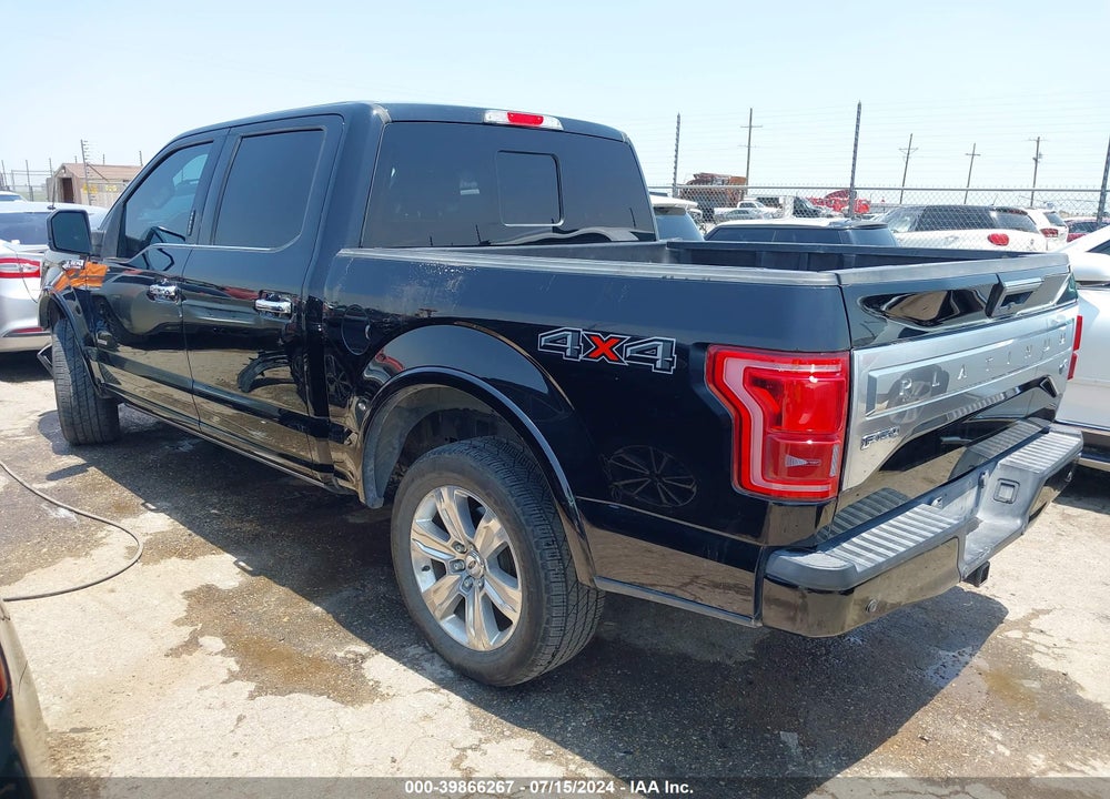 2016 FORD F-150 PLATINUM VIN: 1FTEW1EG5GFA34555