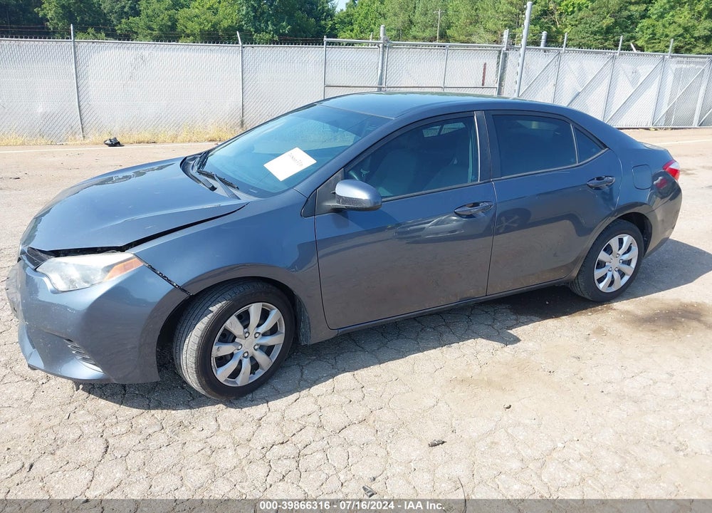 2016 TOYOTA COROLLA LE VIN: 5YFBURHEXGP384659