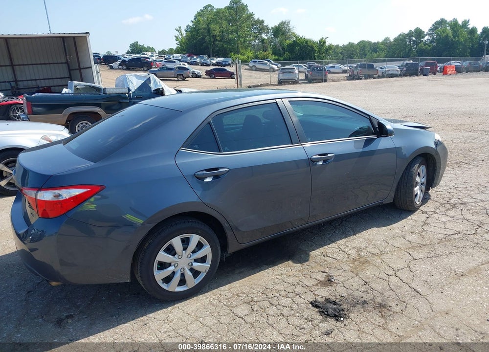 2016 TOYOTA COROLLA LE VIN: 5YFBURHEXGP384659
