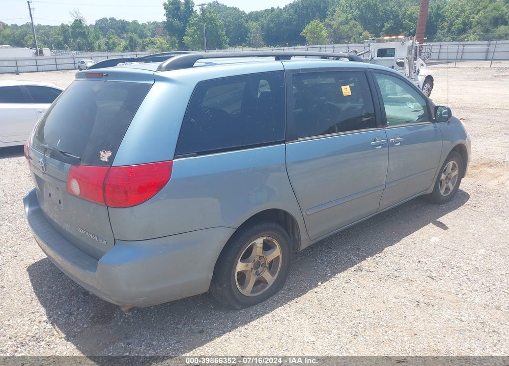 2008 TOYOTA SIENNA LE VIN: 5TDZK23C08S163324