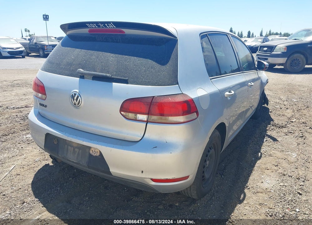 2012 VOLKSWAGEN GOLF VIN: WVWDB7AJ6CW295103