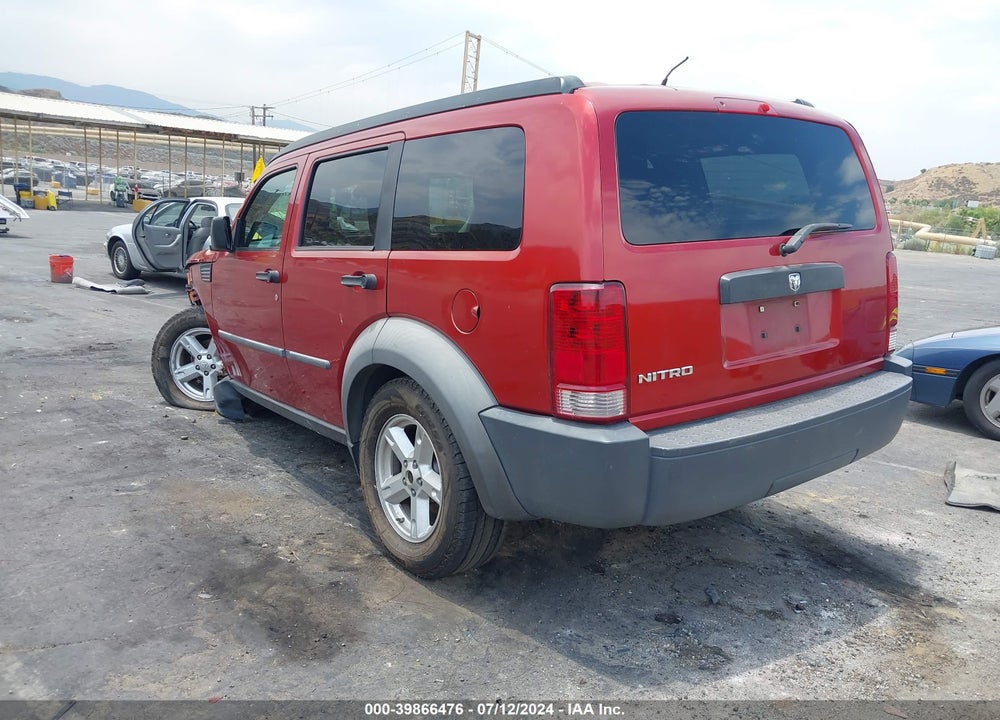 2007 DODGE NITRO SXT VIN: 1D8GT28K27W533841