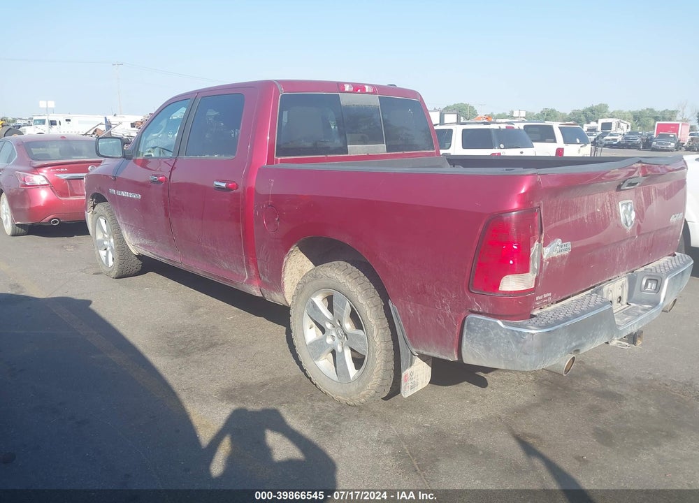 2012 RAM 1500 SLT VIN: 1C6RD7LT2CS343936