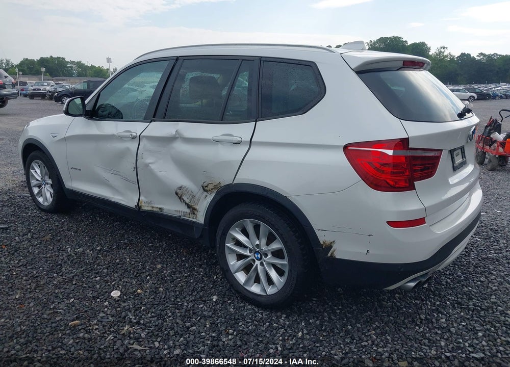 2017 BMW X3 XDRIVE28I VIN: 5UXWX9C37H0T21513