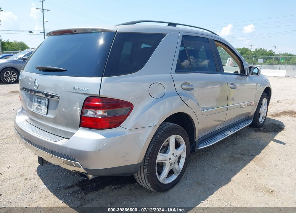2007 MERCEDES-BENZ ML 350 4MATIC VIN: 4JGBB86E37A239367