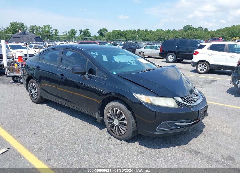 2013 HONDA CIVIC LX VIN: 2HGFB2F54DH300081