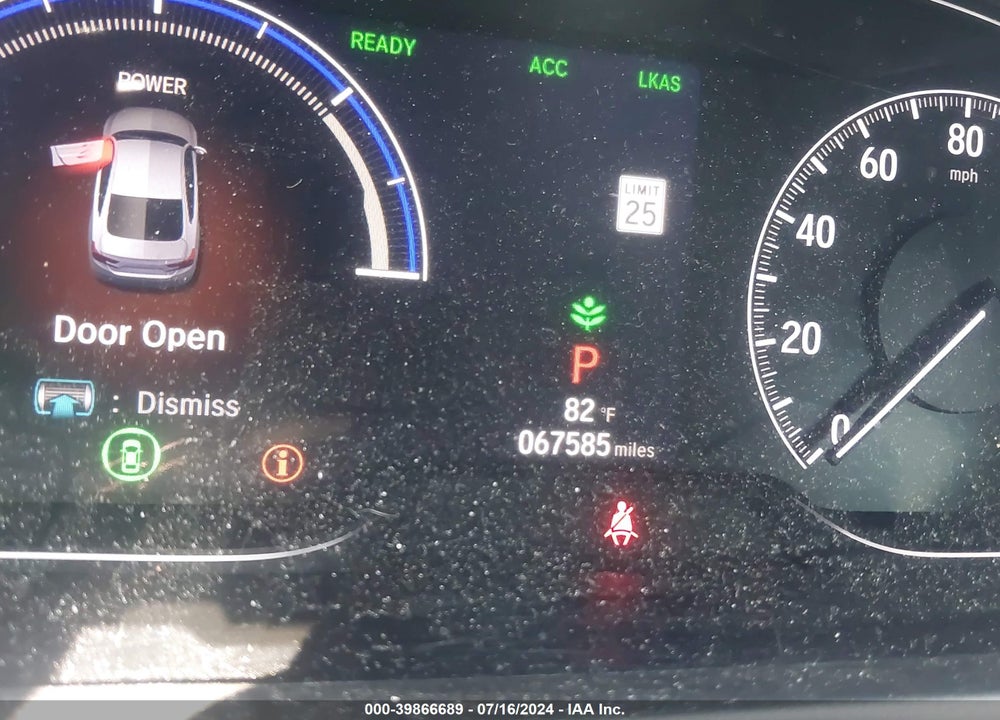 2019 HONDA ACCORD HYBRID EX VIN: 1HGCV3F45KA008054