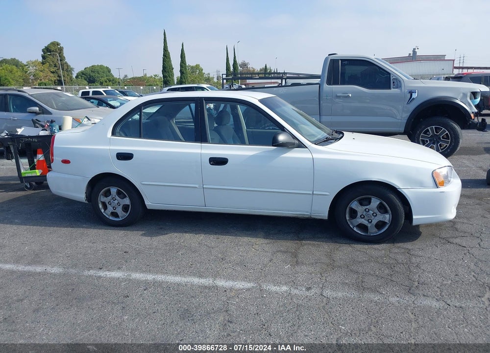 2002 HYUNDAI ACCENT GL VIN: KMHCG45C02U332028