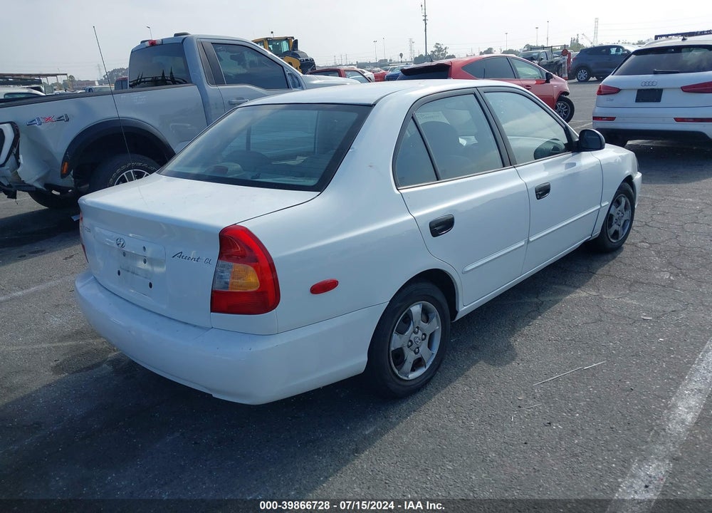 2002 HYUNDAI ACCENT GL VIN: KMHCG45C02U332028