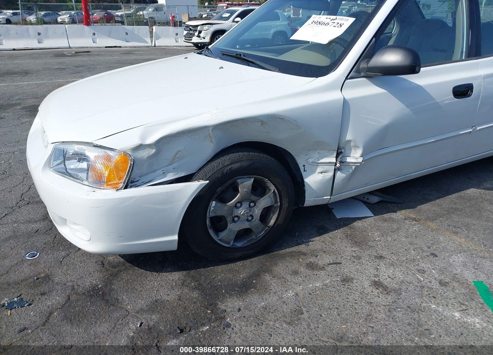 2002 HYUNDAI ACCENT GL VIN: KMHCG45C02U332028