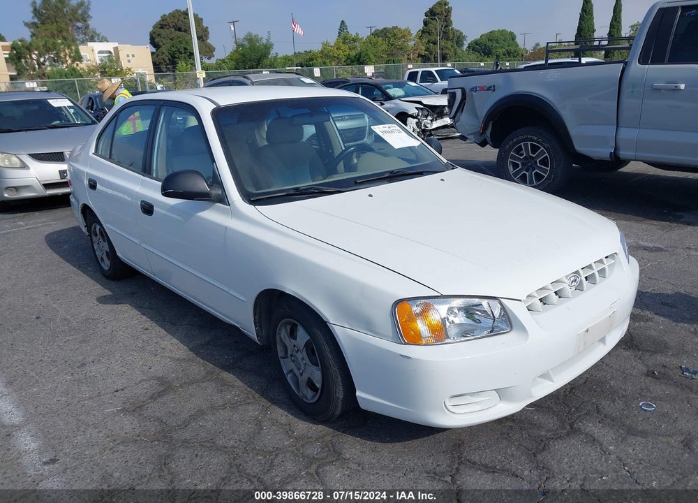 2002 HYUNDAI ACCENT GL VIN: KMHCG45C02U332028