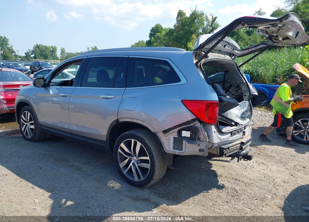 2017 HONDA PILOT ELITE VIN: 5FNYF6H09HB048795