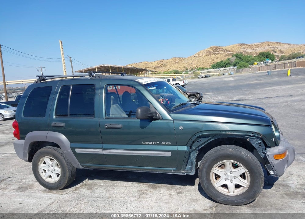 2002 JEEP LIBERTY SPORT VIN: 1J4GK48K52W322567