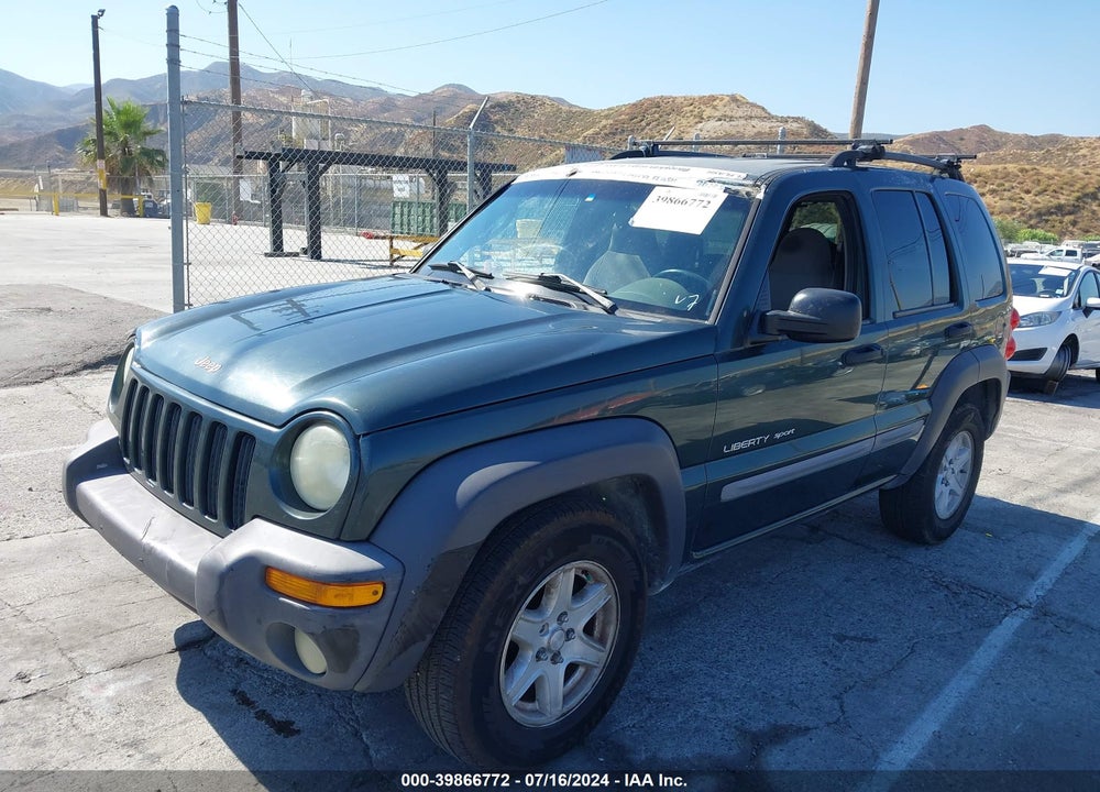 2002 JEEP LIBERTY SPORT VIN: 1J4GK48K52W322567