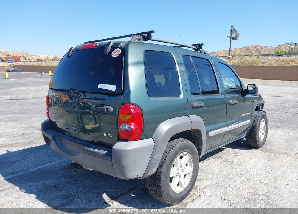 2002 JEEP LIBERTY SPORT VIN: 1J4GK48K52W322567