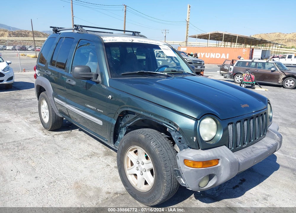 2002 JEEP LIBERTY SPORT VIN: 1J4GK48K52W322567