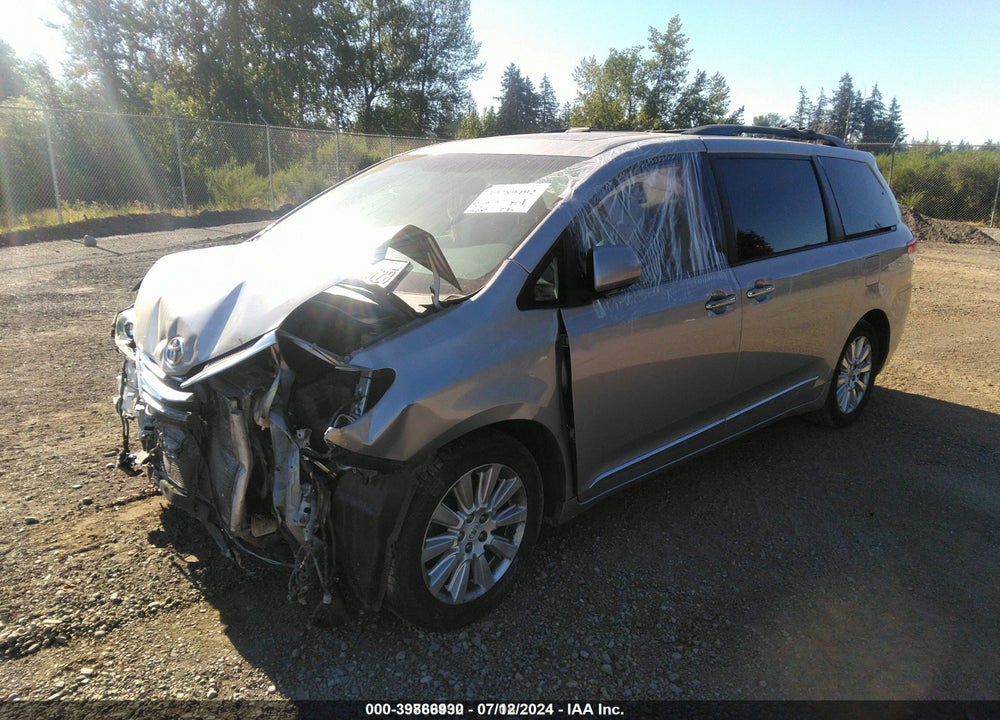 2011 TOYOTA SIENNA LIMITED V6 VIN: 5TDYK3DCXBS157716