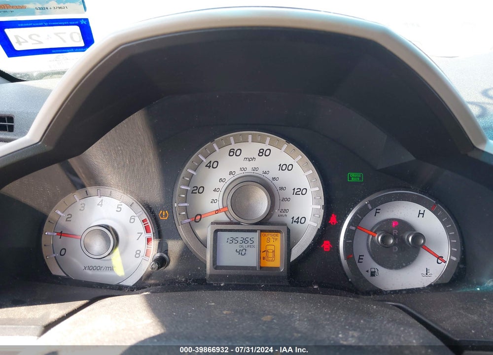 2012 HONDA PILOT EX-L VIN: 5FNYF4H67CB021483