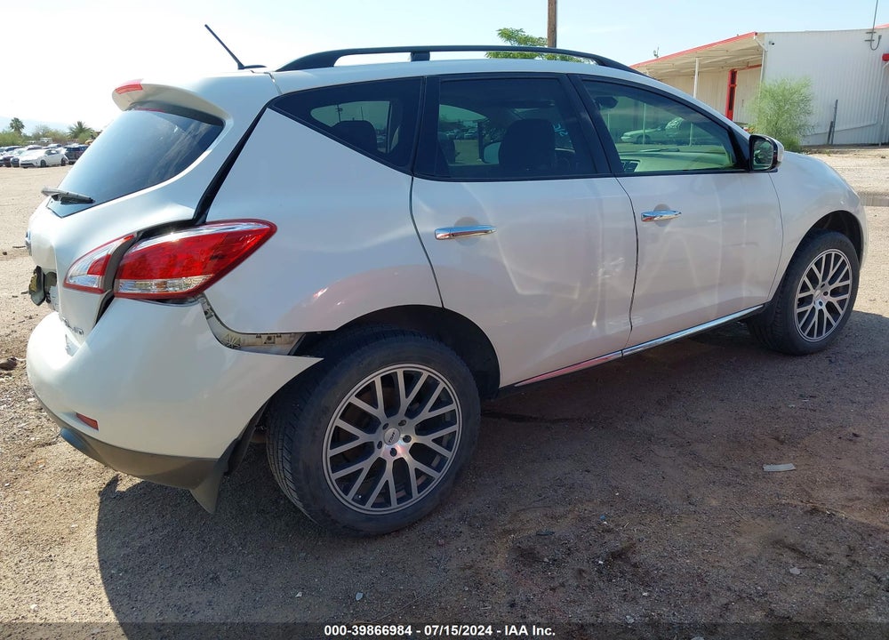 2014 NISSAN MURANO SL VIN: JN8AZ1MW8EW507316