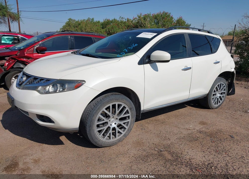 2014 NISSAN MURANO SL VIN: JN8AZ1MW8EW507316