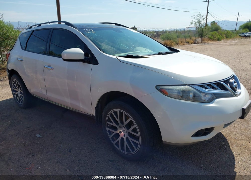 2014 NISSAN MURANO SL VIN: JN8AZ1MW8EW507316
