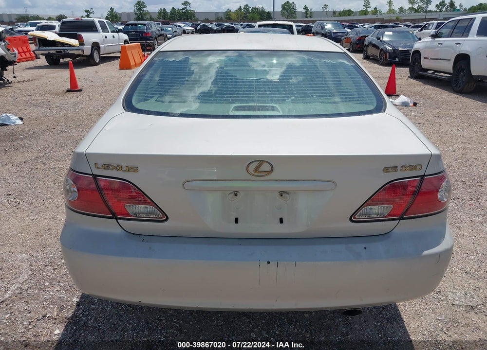 2004 LEXUS ES 330 VIN: JTHBA30G840011501