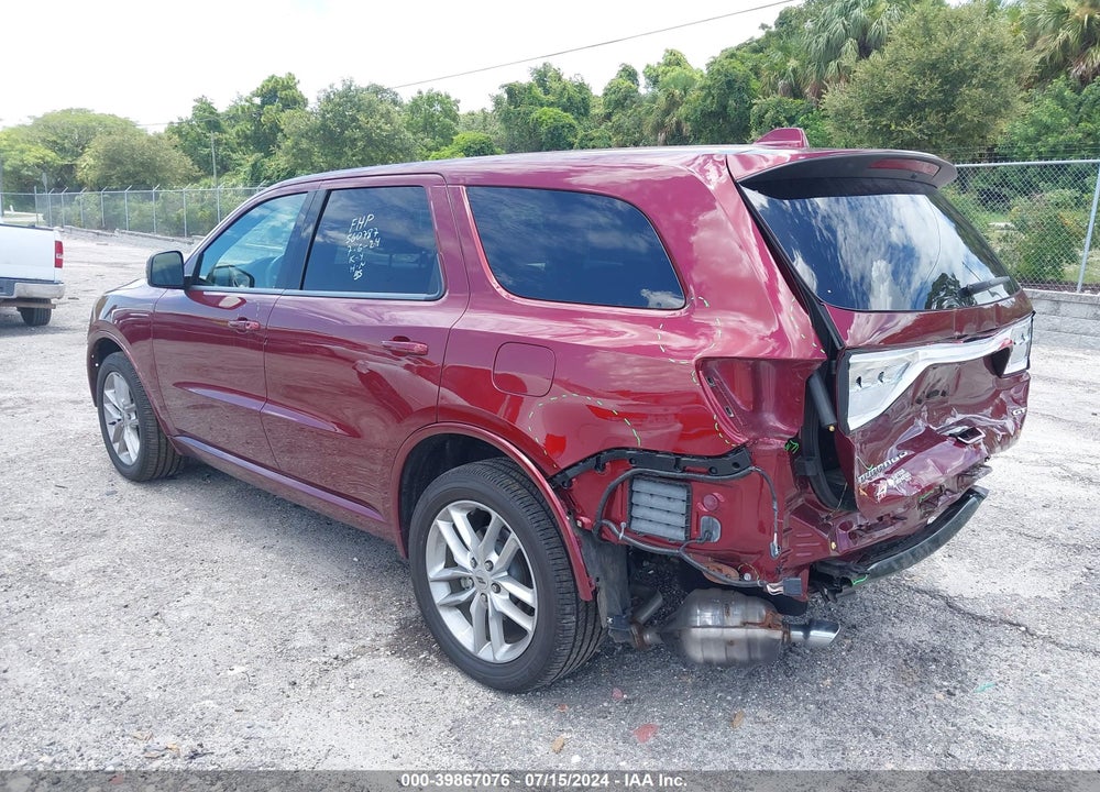 2022 DODGE DURANGO GT PLUS AWD VIN: 1C4RDJDG5NC137756