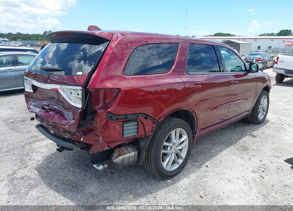 2022 DODGE DURANGO GT PLUS AWD VIN: 1C4RDJDG5NC137756