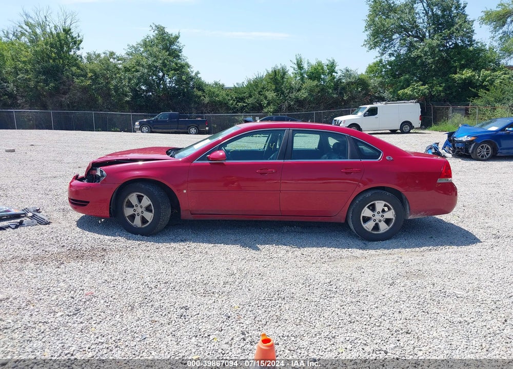 2008 CHEVROLET IMPALA LT VIN: 2G1WT58K881308322