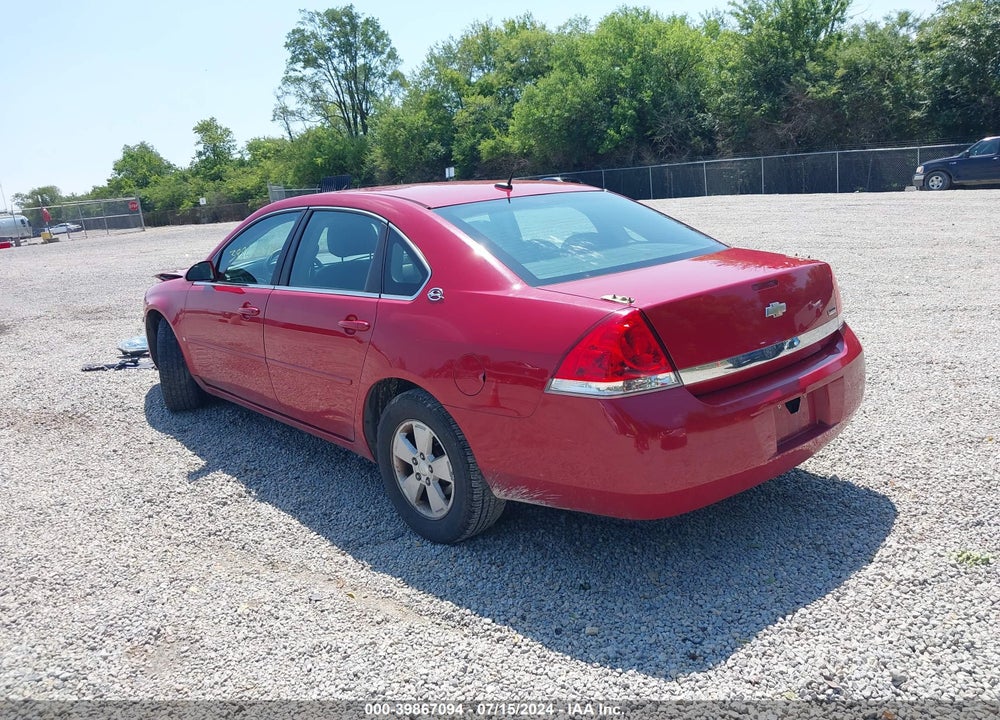 2008 CHEVROLET IMPALA LT VIN: 2G1WT58K881308322
