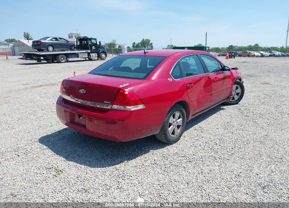 2008 CHEVROLET IMPALA LT VIN: 2G1WT58K881308322
