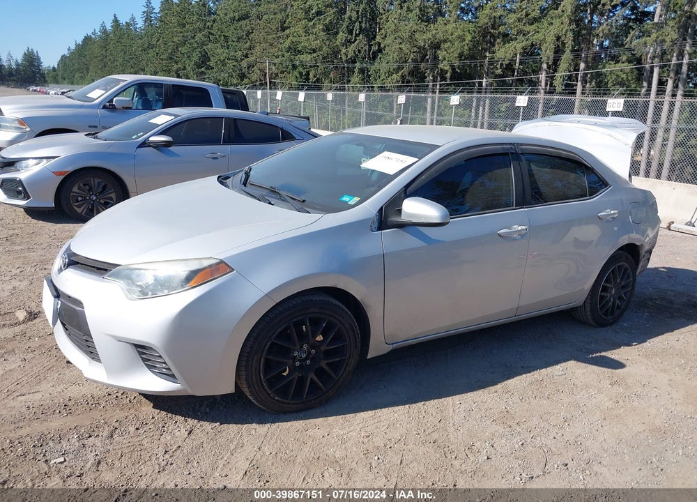 2016 TOYOTA COROLLA LE VIN: 2T1BURHE5GC624572