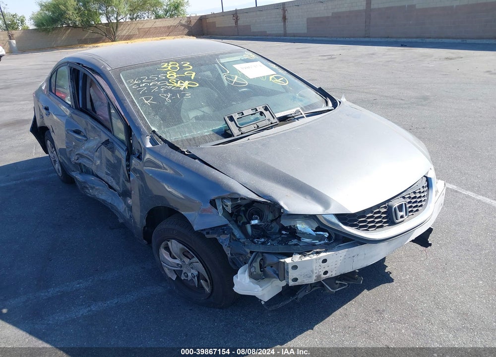 2013 HONDA CIVIC LX VIN: 19XFB2F52DE268032