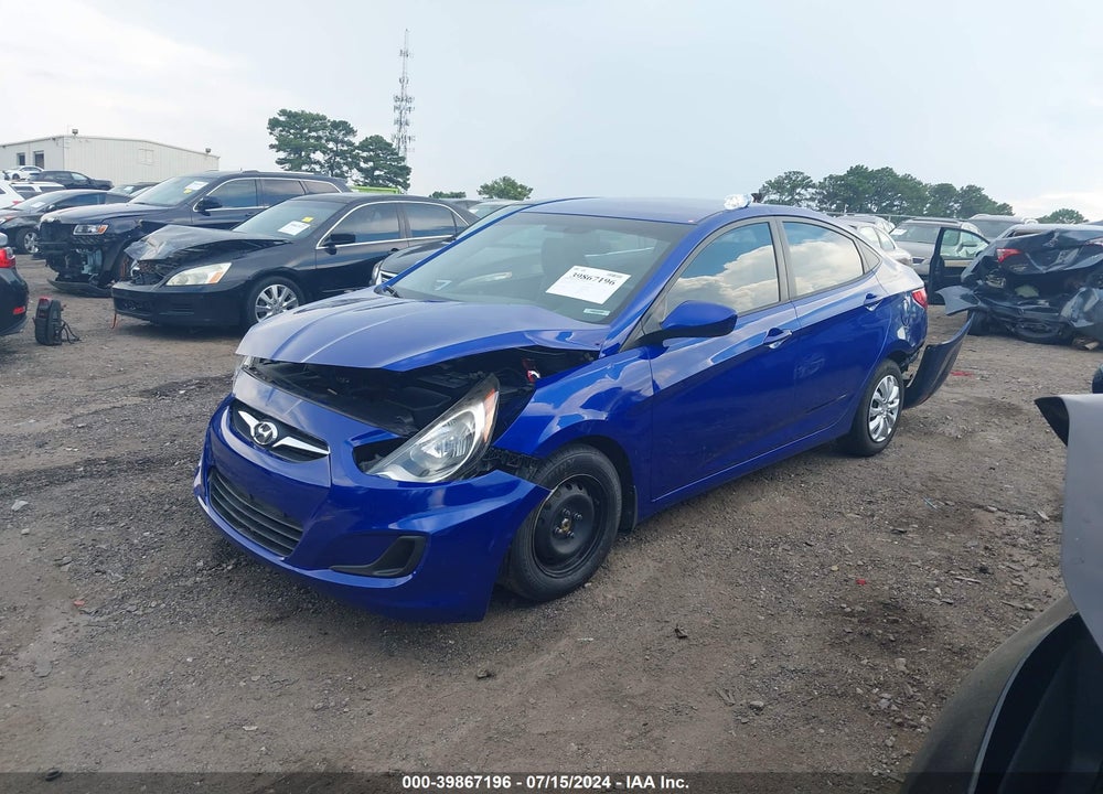 2012 HYUNDAI ACCENT GLS VIN: KMHCT4AEXCU188038