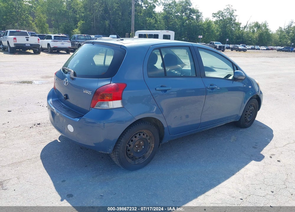 2010 TOYOTA YARIS VIN: JTDKT4K36A5320443