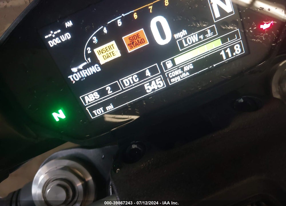 2020 DUCATI MONSTER 821 VIN: ZDMMACLS9LB008026