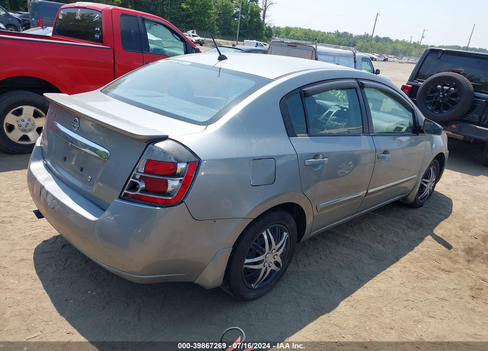 2012 NISSAN SENTRA 2.0 S VIN: 3N1AB6AP7CL700900