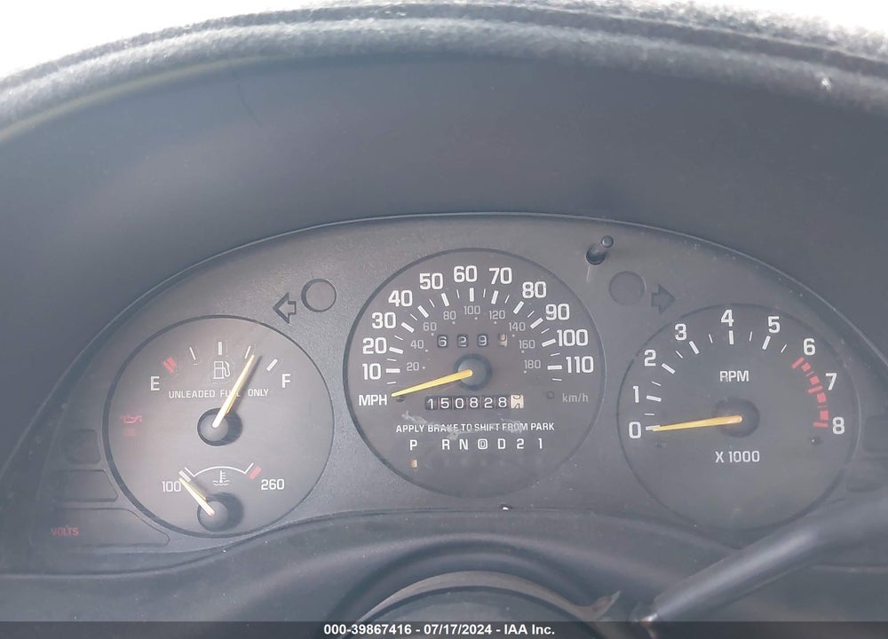 1997 CHEVROLET MONTE CARLO LS VIN: 2G1WW12M9V9168854