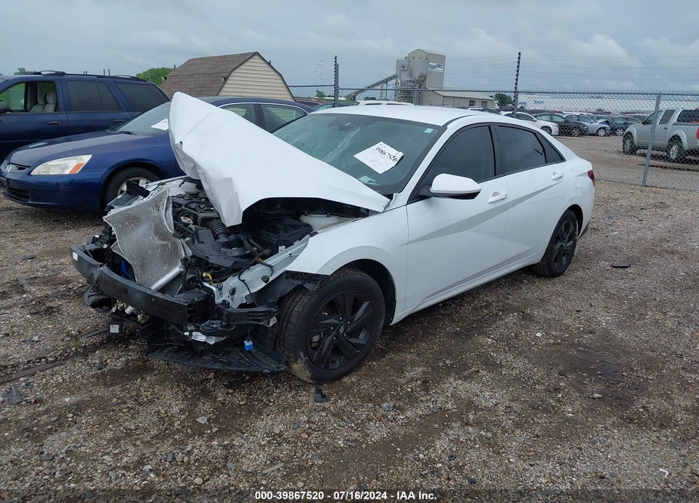 2021 HYUNDAI ELANTRA SEL VIN: 5NPLS4AG7MH032205