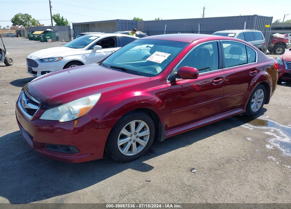 2012 SUBARU LEGACY 2.5I VIN: 4S3BMCA63C3038973