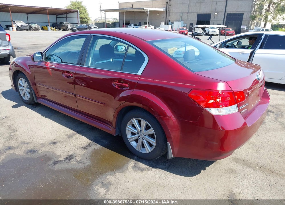 2012 SUBARU LEGACY 2.5I VIN: 4S3BMCA63C3038973