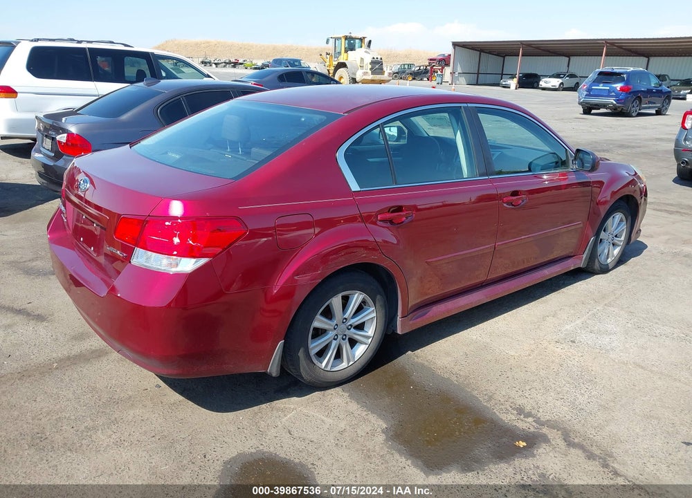 2012 SUBARU LEGACY 2.5I VIN: 4S3BMCA63C3038973