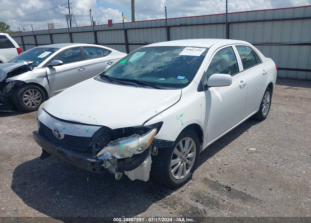 2009 TOYOTA COROLLA LE VIN: 2T1BU40E59C185567