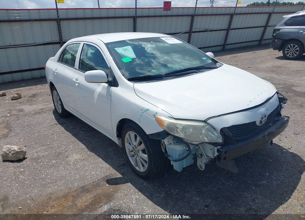 2009 TOYOTA COROLLA LE VIN: 2T1BU40E59C185567