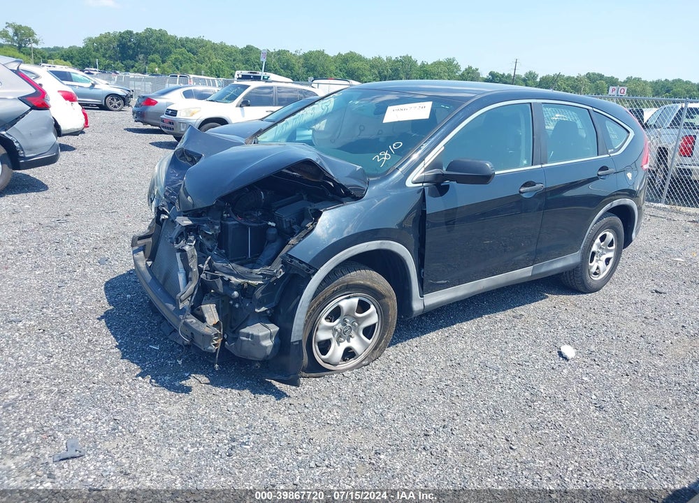 2012 HONDA CR-V LX VIN: 5J6RM4H32CL033810