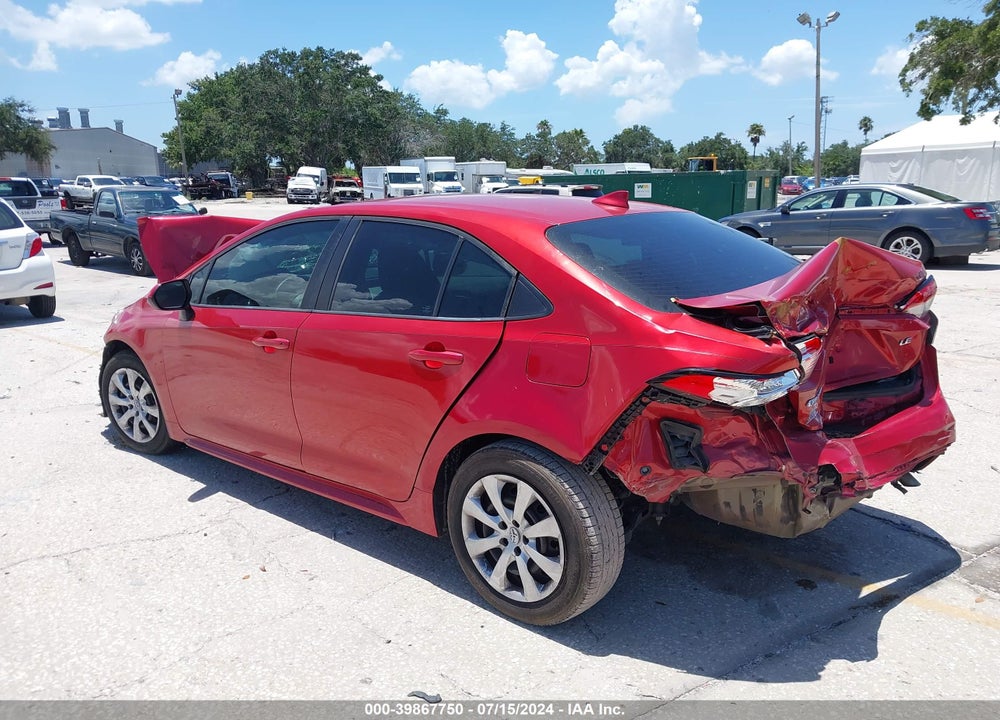 2020 TOYOTA COROLLA LE VIN: 5YFEPRAE3LP099259