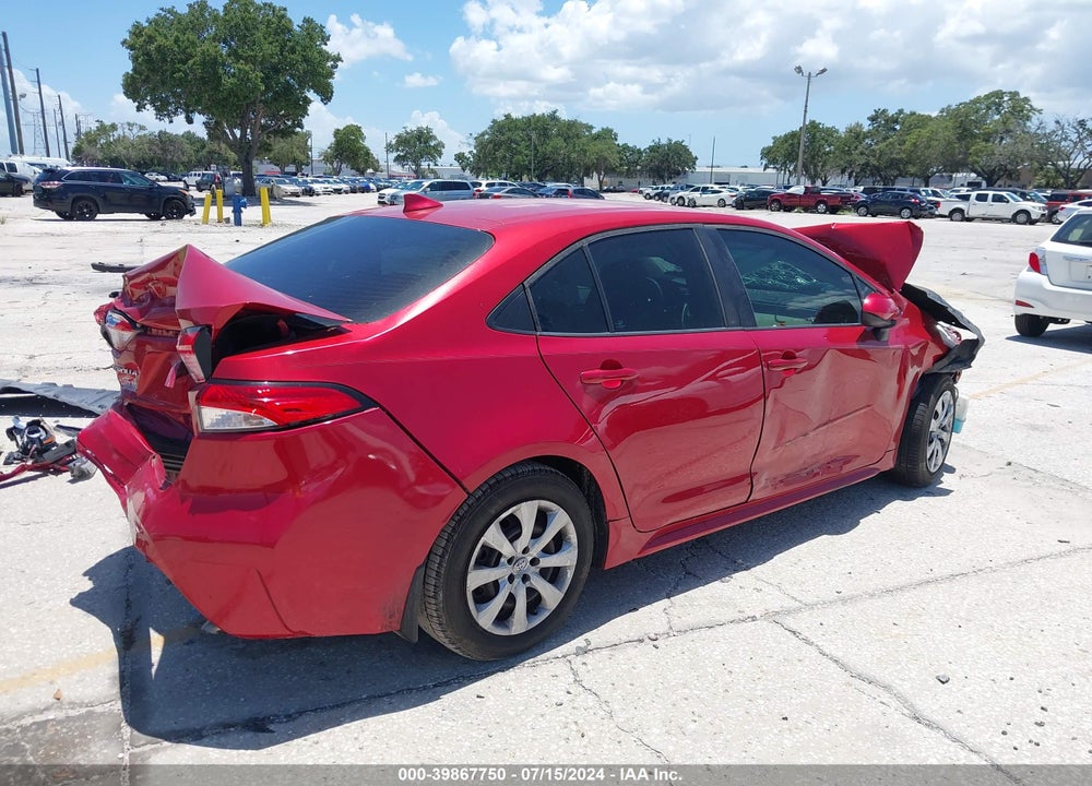 2020 TOYOTA COROLLA LE VIN: 5YFEPRAE3LP099259