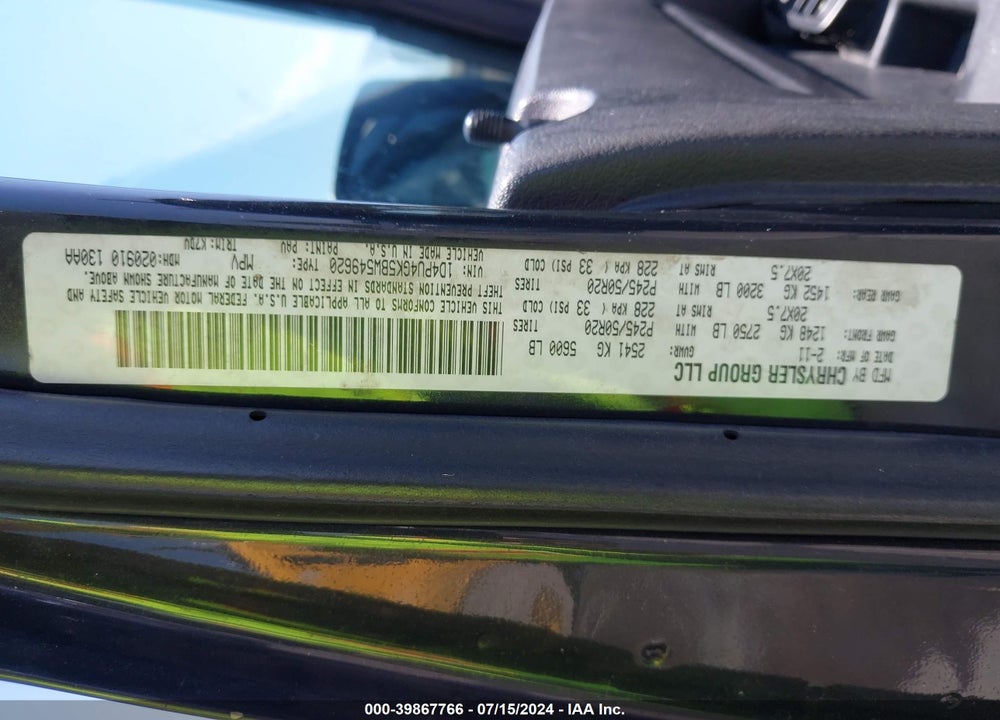 2011 DODGE NITRO HEAT VIN: 1D4PU4GK5BW549620