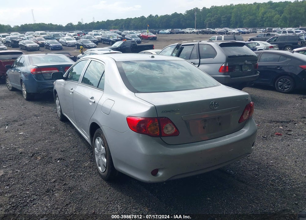2009 TOYOTA COROLLA LE VIN: 2T1BU40E09C025158